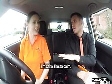 Real European Publically Banged After Driving Test