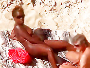 Interracial Mature Beach Couple