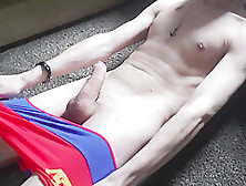 Superman Boxer Briefs: Showing Off My Hard Cock,  Jerking Off And Cumming