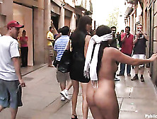 Curvy Euro Brunette Slut Gets Rammed Hard In Public