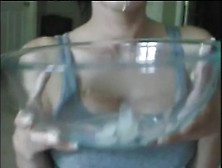Wife Licks Cum Out Of Bowl