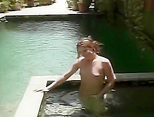 Nasty Redhead Sucks His Cock In The Pool