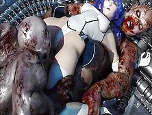 Nasty Zombies Drilling Hotties Holes Without Mercy - 3D