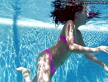 Wet Russian Petite Tight Babe Lincoln Nude In Pool