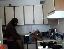 Ebony Milf Takes Big Dick In The Kitchen - Amateur Sex Video - T
