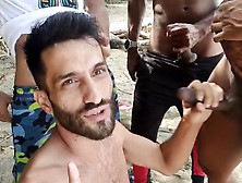 I Found 2 Guys At A Nude Beach And We Started Sucking Their Cocks