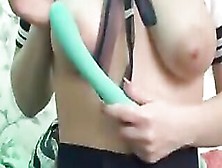 Sashasweet69 Plays With Her Jugs With 2 Toys