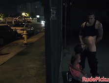 Real Stranded Teen Hardfucked In Public