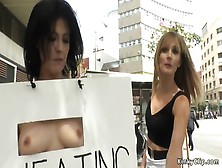 Blonde Disgraces Cheating Milf In Public