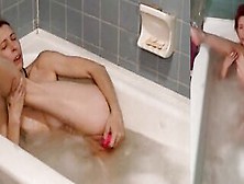 Sick With Covid Masturbating Inside Tub