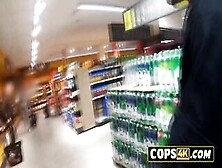 European Babe Was Caught Redhanded And Is Ready To Fuck With A Horny Cop For Her Freedom.