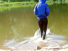 Wetlook Bathing In River