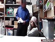Teen Shoplifter Fucked In Officers Desk