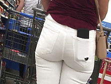 The Perfect Blonde In Tight White Jeans