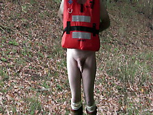 Skinny Dipping In Just My Life Jacket In A Wild Deep River With Outdoor Peeing!