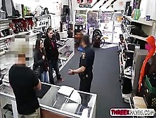 Brave Lesbian Girl Sucked Huge Cock In The Shop