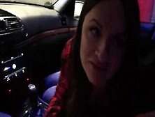 Freaky Fiance Offer A Fellatio At An Automatic Carwash And Drink Cum