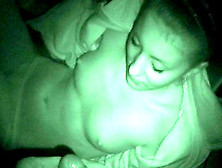 A Night Vision Video With An Amateur Girl Fucking In A Bedroom