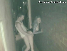 Sexy Blonde Slut Gets Guy To Bang Her Fuckhole In The Alley.