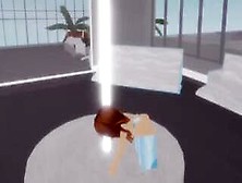 Roblox Stripper Gets Paid To Fuck A Customer,  She Fucks Him Rough And Customer Makes Her Cum +Discord