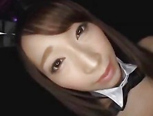 Hot Japanese Girl In Bunny Cosplay Outfit And Fishnets Gets Suck