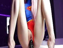Supergirl Novinha Adora Sentar Consolo Preto Com A Bucetinha Rosada