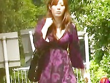 Glorious Oriental Tart Flashes Her Vagina While Her Dress Get Nicked