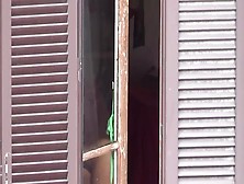 Spying My Neighbor's Big Slut Through The Window