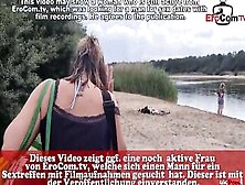 2 Guys Caught German Women Into Public And Pick Up