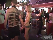Lots Of Hot Tits And Painted Bodies On The Street