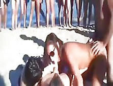 Swingers Dan Show Caliente En La Playa