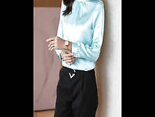 Colorful Silk Satin Blouse Paring And Styling