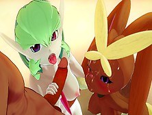 Pokemon Trainer Uses The Multi Exp To Fuck All His Team - Asian Cartoon Asian Cartoon 3D Set Of