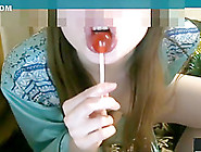 My Very Young Russian Girl Sucks Chupa Chups On Skype 3