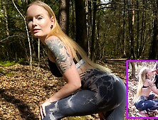 Spontaneous Outdoor Meeting! Horny Slut Fucked Through The Whole Forest!