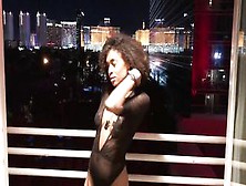 Vegas Balcony Masturbation