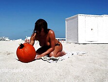 2020-11-03 Rocky - Halloween Beach Video Part 1