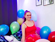 Balloon Popping Teaser Shows Her Big Naturals As Well