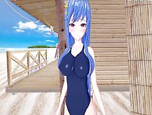 3D/anime/hentai,  Sekai Saikou No Ansatsusha: Maha Gets Fucked For The First Time On The Beach!! Pov
