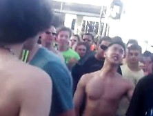 Asian Dude On Drugs Naked At Festival