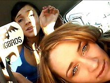 Three Amateur Whores Do Dirty Things In The Real Bang Bus