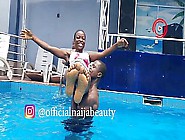 Beauty Having Fun With Ogaban In The Pool