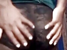 Kenyan Crossdresser Stripping,  Stroking Dick And Fingering Her Nice Ass