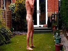 Naked And Pissing In The Garden