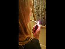 Step Mom Smoking Poked Doggy Style In Bathroom