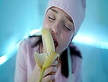 Young Nurse And Her Banana