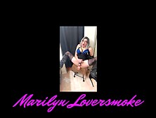 Trans Eating Cum After Smoke And Stroke Marilyn Loversmoke