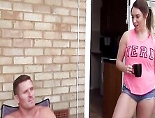 Huge Titties British Victoria Summers Catches Stepbro Sniffing Her Panties