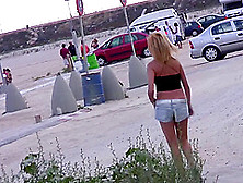 Milf Blonde Pornstar In Shorts Eva Persson Sprayed With A Huge Cumshot