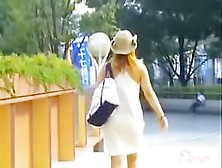 Sharking Of A Gorgeous Babe On A Busy Street In Japan